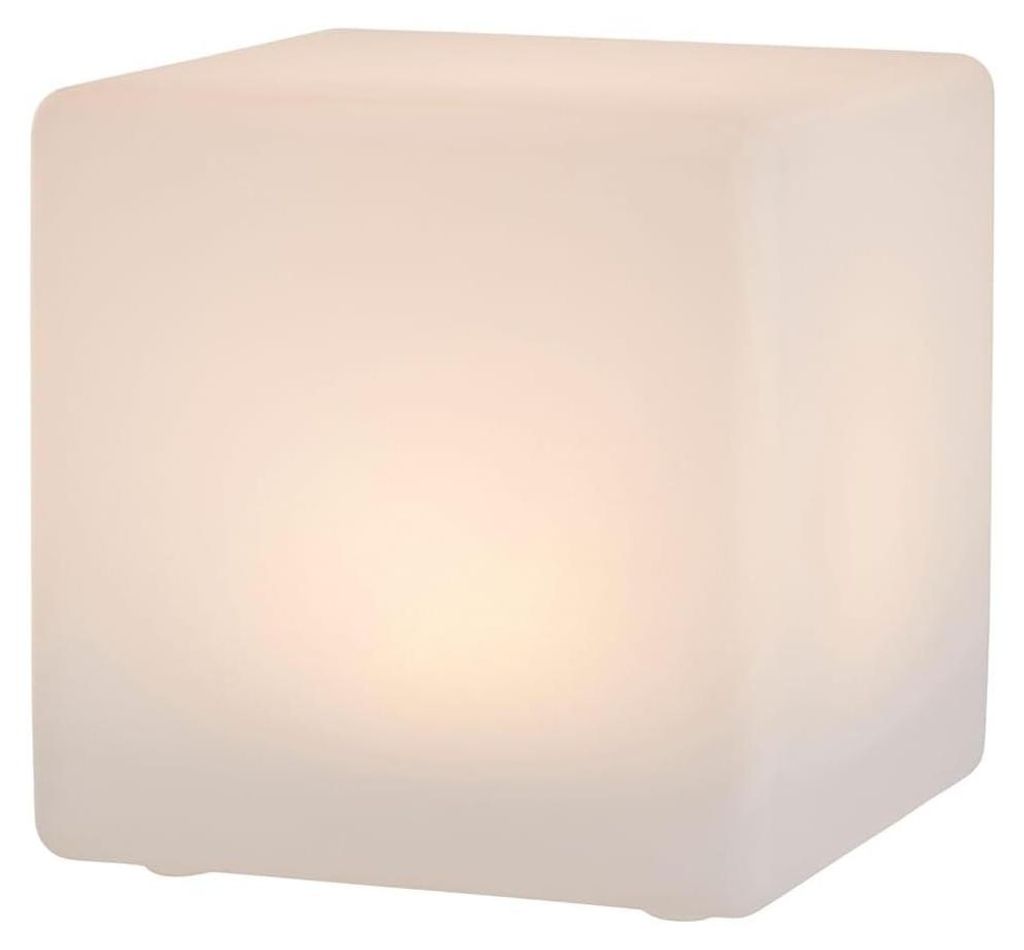 LED kostková lampa Kynast Solar, 20 x 20 cm, matné sklo, 1 Obrázek produktu 