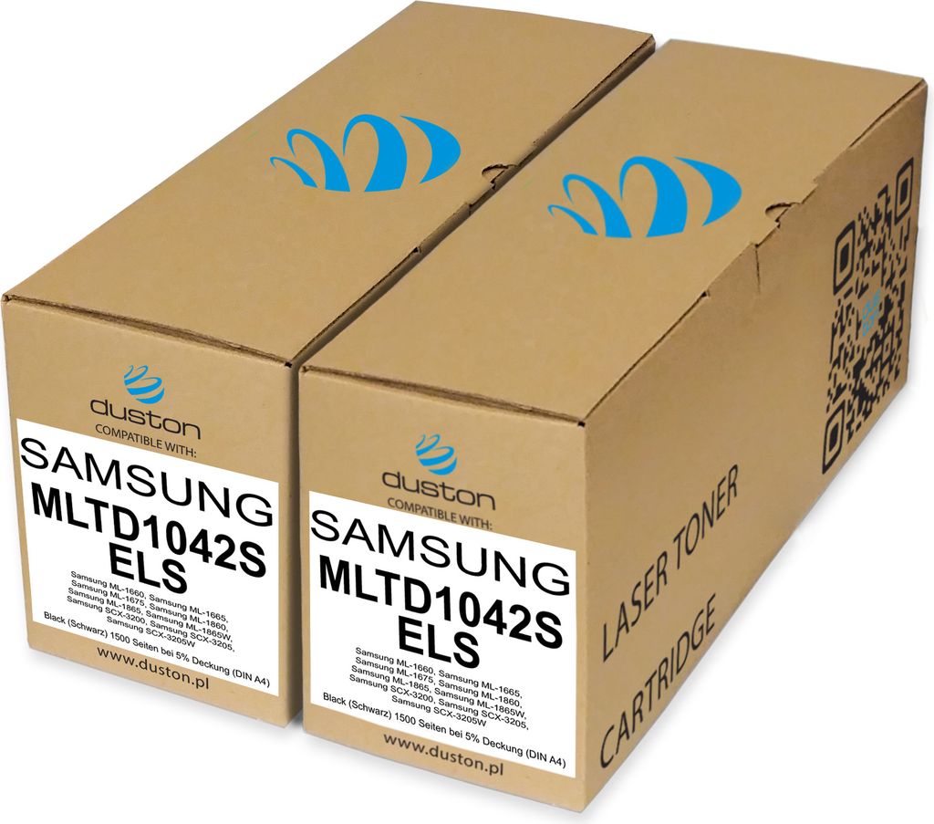 2x MLTD1042S/ELS, MLT-D1042S Toner Druckertoner Patrone Schwarz kompatibel mit Samsung ML-1660 1665 1860 1865 1865W SCX-3200 3205 3205W