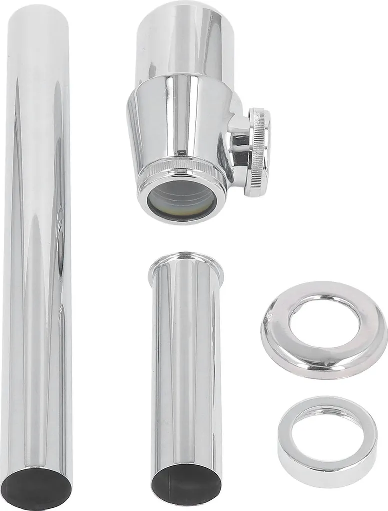 Siphon de lavabo universel flexible pour évacuation de cuisine et salle