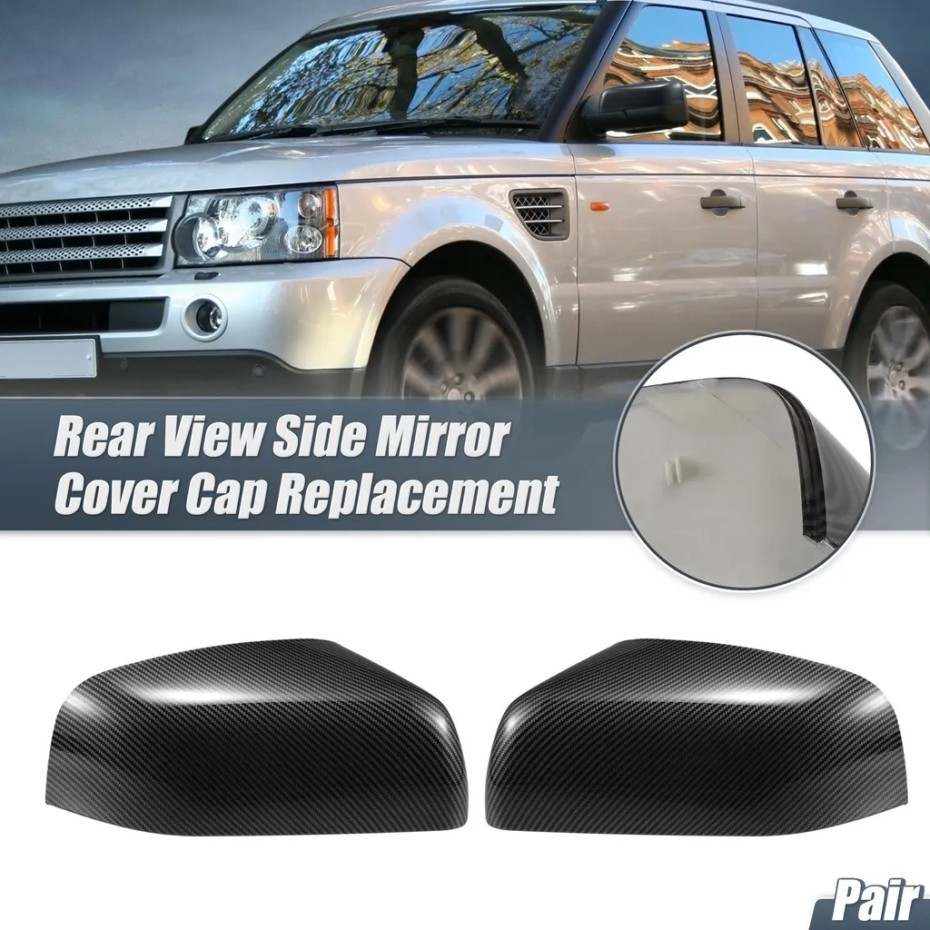 Couvercle Rétroviseur Carbone pour Range Rover Sport : Finition Noire Premium