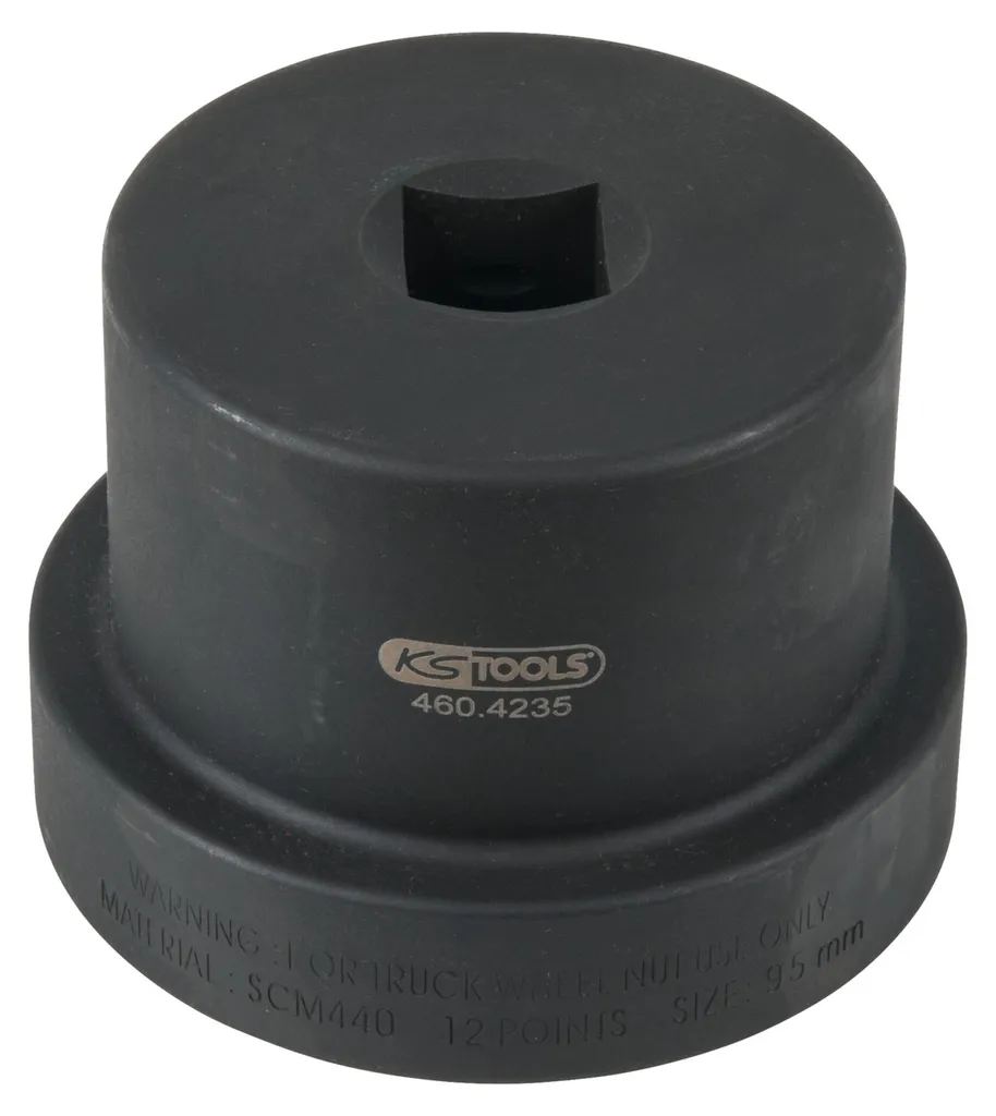 Clé pour écrous d'essieu 95 mm 1" antidérapante avec guidage KS TOOLS 12p