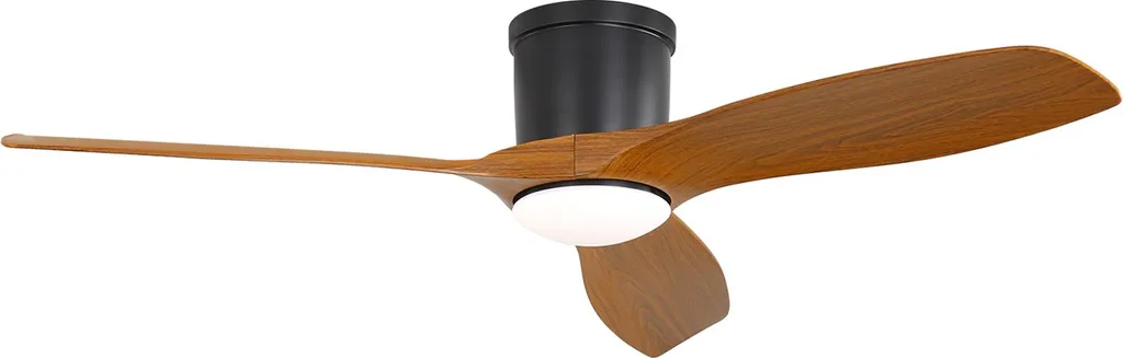 Ventilateur de plafond design 132 cm avec éclairage LED trois couleurs
