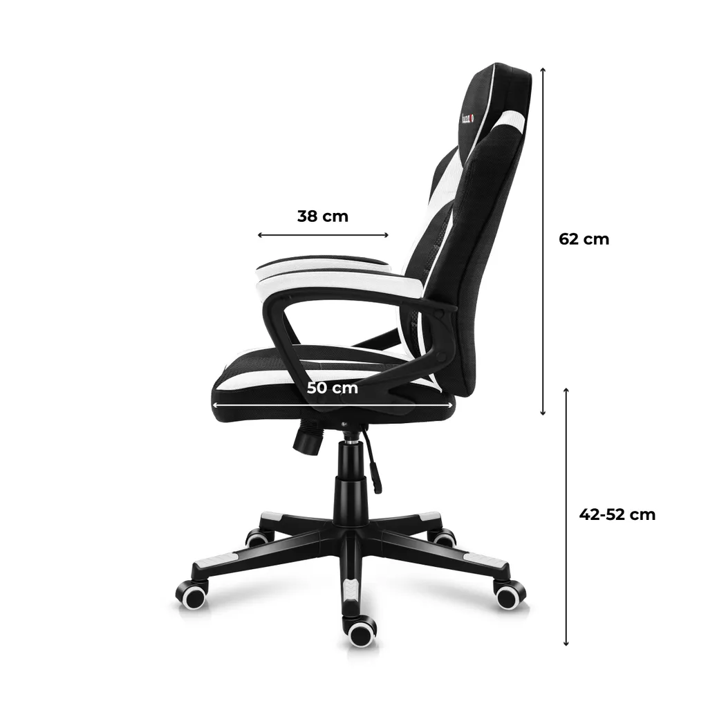 Huzaro Force 2.5 White Mesh Gaming Chair - 5