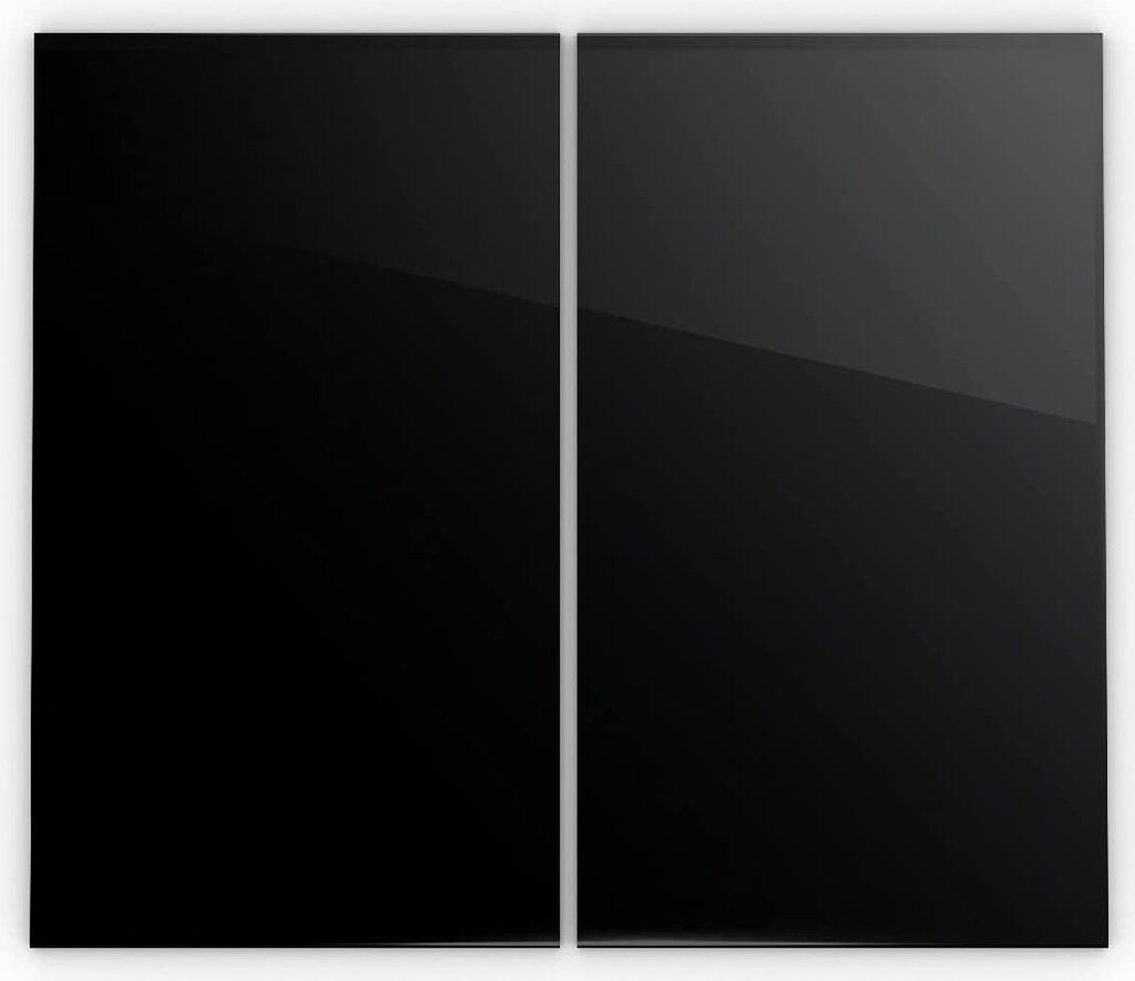 Glas Herdabdeckplatte Schneidebrett Schwarz Classic Black Produktbild 