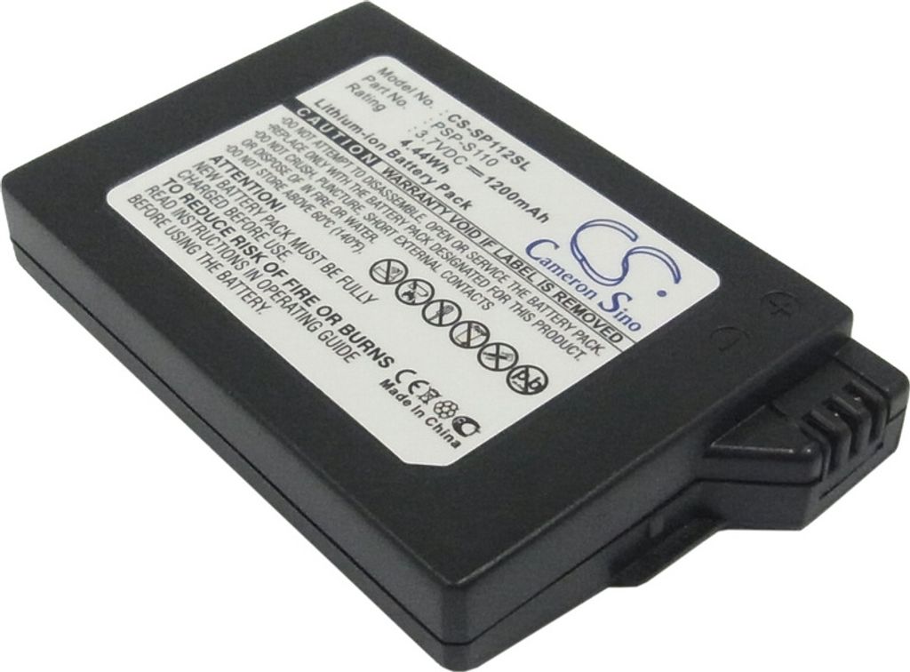 Baterie pro SONY PSP 2th atd., 3,7V, 1200mAh Obrázek produktu 