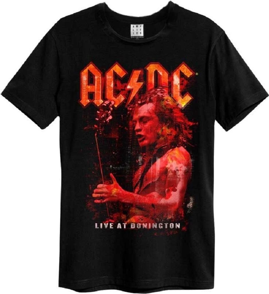 Amplified Shirt AC DC Live At Donington charcoal S