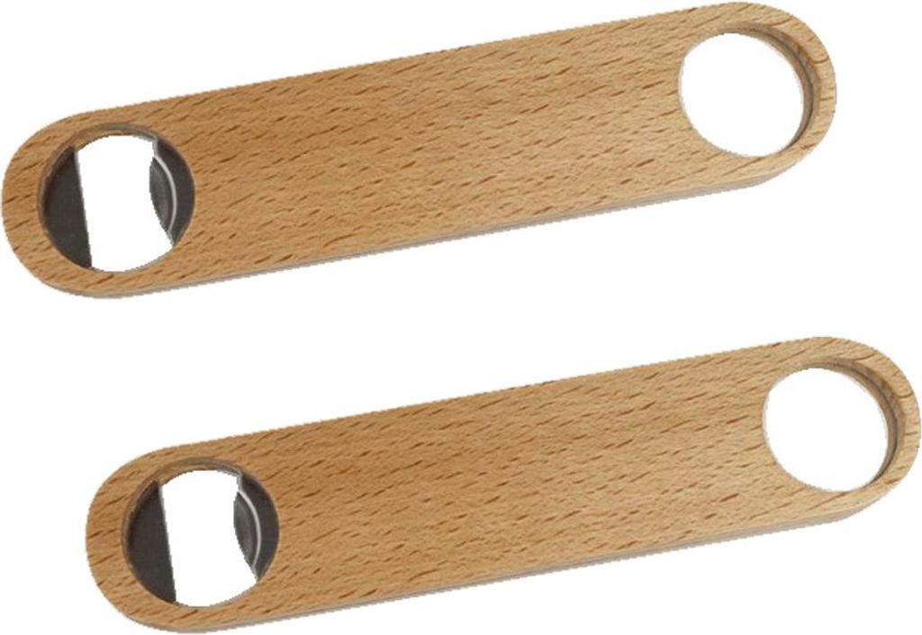 Dosenöffner aus Buchenholz, hölzerner Bierkorkenzieher, Korkenzieher aus Edelstahl