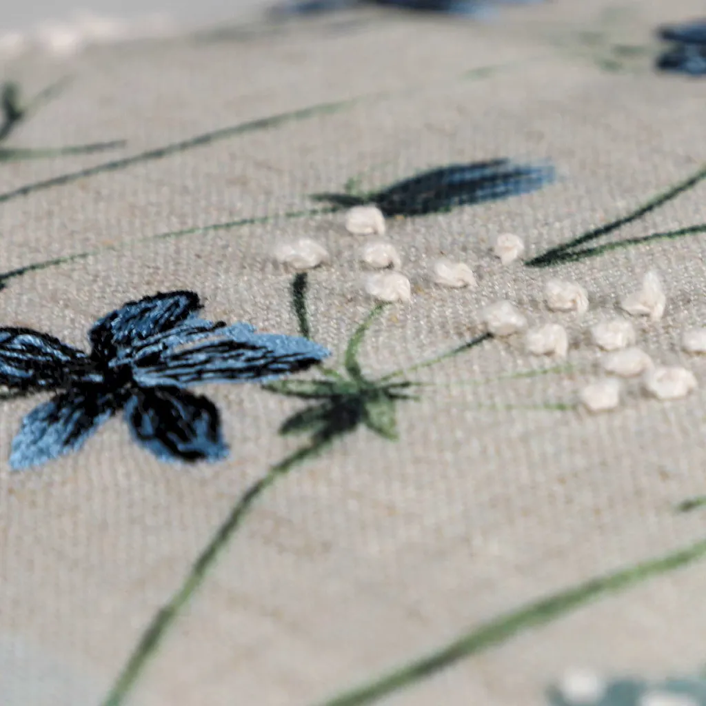 Housse de coussin déco Herbarium 45x45 cm Schöner Wohnen Multicolore