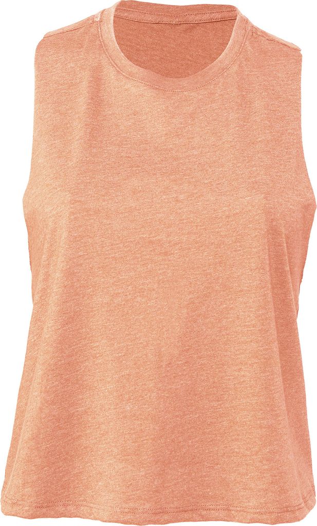 Bella + Canvas Damen Crop-Tanktop mit Racerback RW6061 (L) (Lachsrosa)