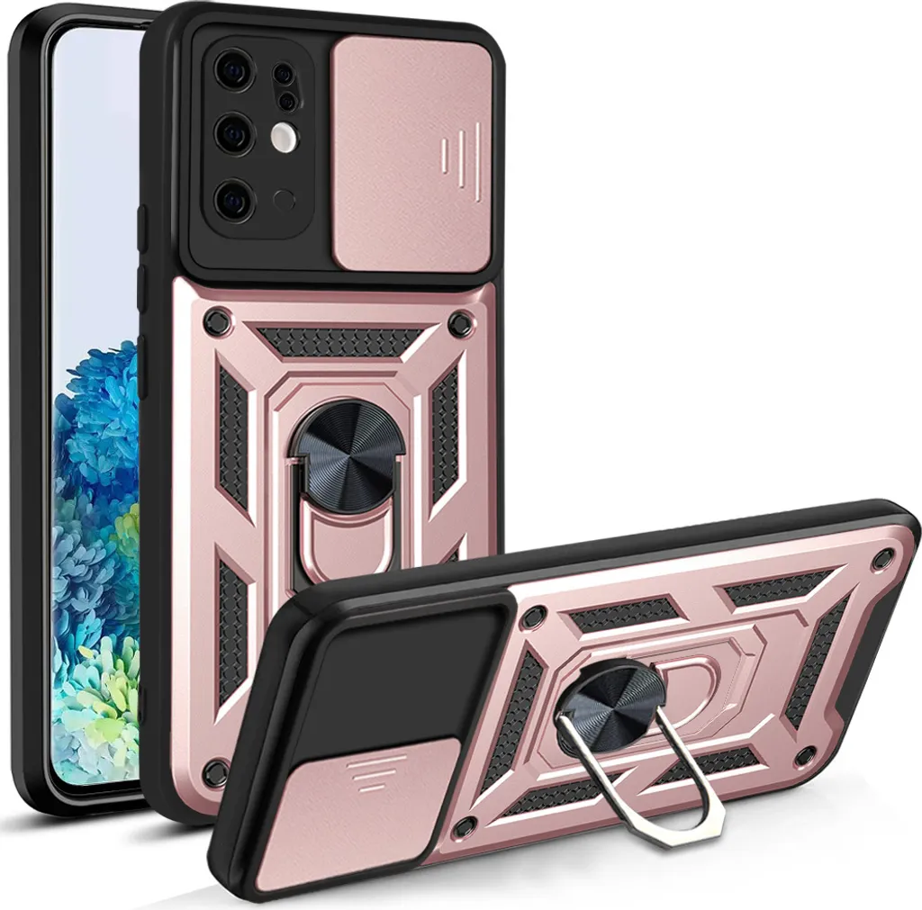 Cover Samsung S20 Plus Rosa Anti-Urto: Anello Integrato e TPU