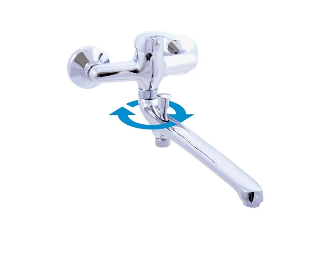 Rubinetto Doppio Uso Vasca/Lavabo Slezák-RAV Sázava SA057 150mm Cromo