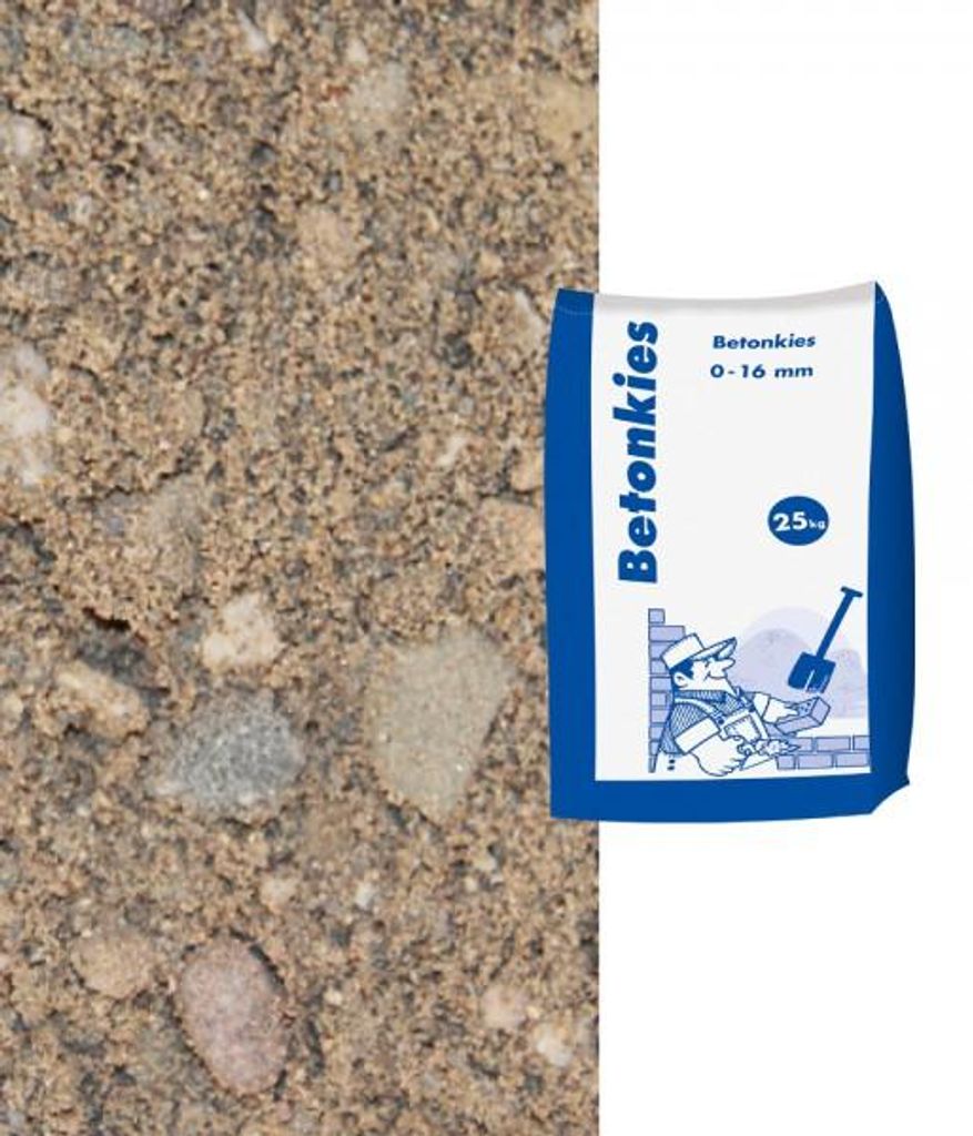 Betonkies für Betonherstellung gewaschen 0-16 mm, geringer Produktbild 
