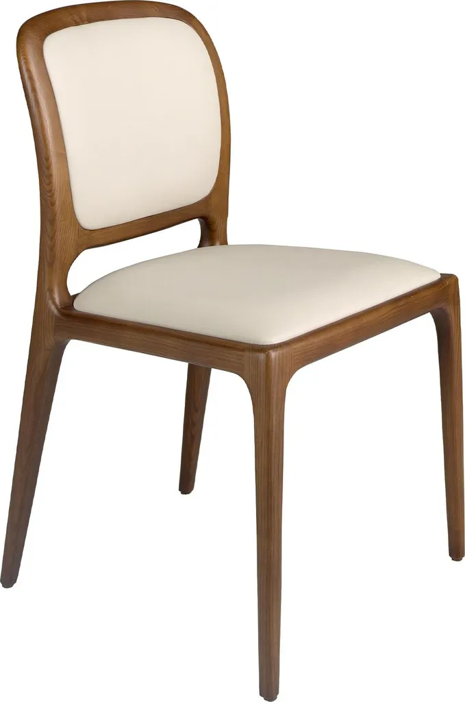 Chaise Confortable en Similicuir Crème pour Bureau et Salon Design