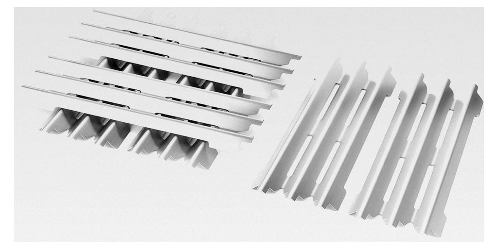 Edelstahl Brennerabdeckung Ersatzteile für Broilking Imperial & Regal Gasgrill, Heizplatte Flavorizer Bars, 6 Stück