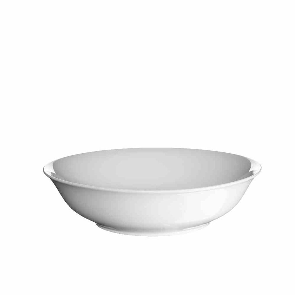 Mäser 547-018 Modesta Schüssel 23 cm, Porzellan, weiß (1 Stück)