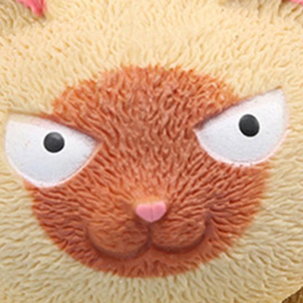 Squeezy Toys Niedliche, katzenförmige Stressabbau-Bälle, Dekompression, für Kinder und Erwachsene, Gelb