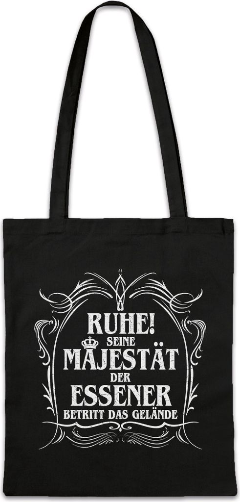 Urban Backwoods Seine Majestät Der Essener, Stofftasche, Farbe: Schwarz