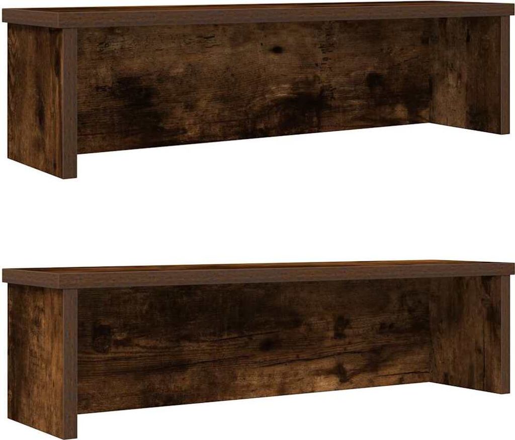 Möbel Glamour Küchenregale Stapelbar 2 Stk. Räuchereiche 60x15x16 cm - Pelletöfen CC1594847