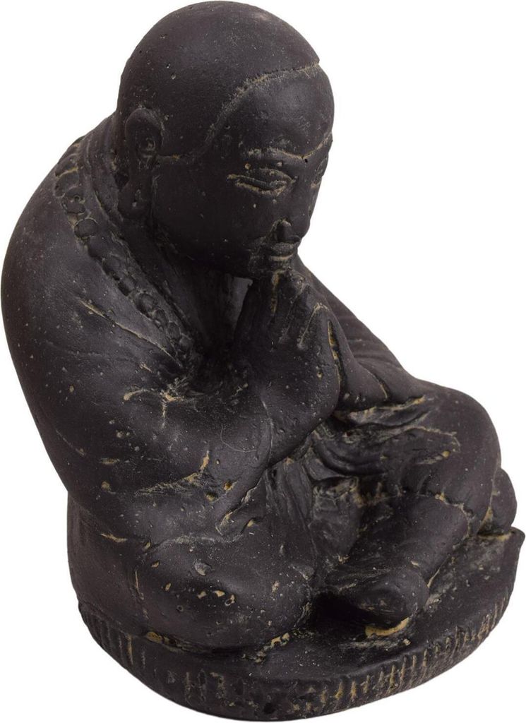 Stonox Shaolin Mönch Figur Quenx Anjali Mudra Steinguss Produktbild 