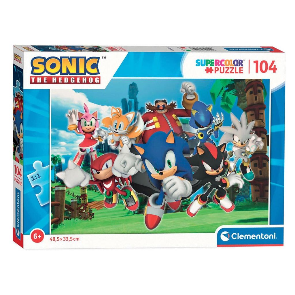 CLEMENTONI Puzzle Ježek Sonic 104 dílků | Kaufland.cz