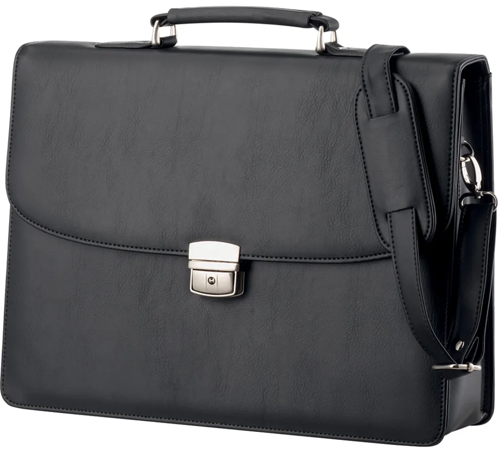 Conférencier A4 Alassio ANZIO 47013 en simili cuir noir pour bureau