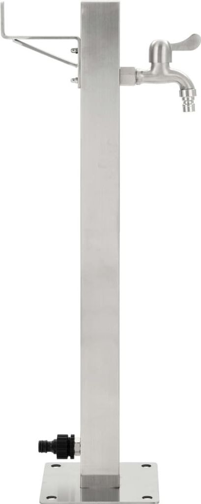 Fontanella a Colonna in Acciaio Inossidabile Quadrata 65 cm Immagine del prodotto 