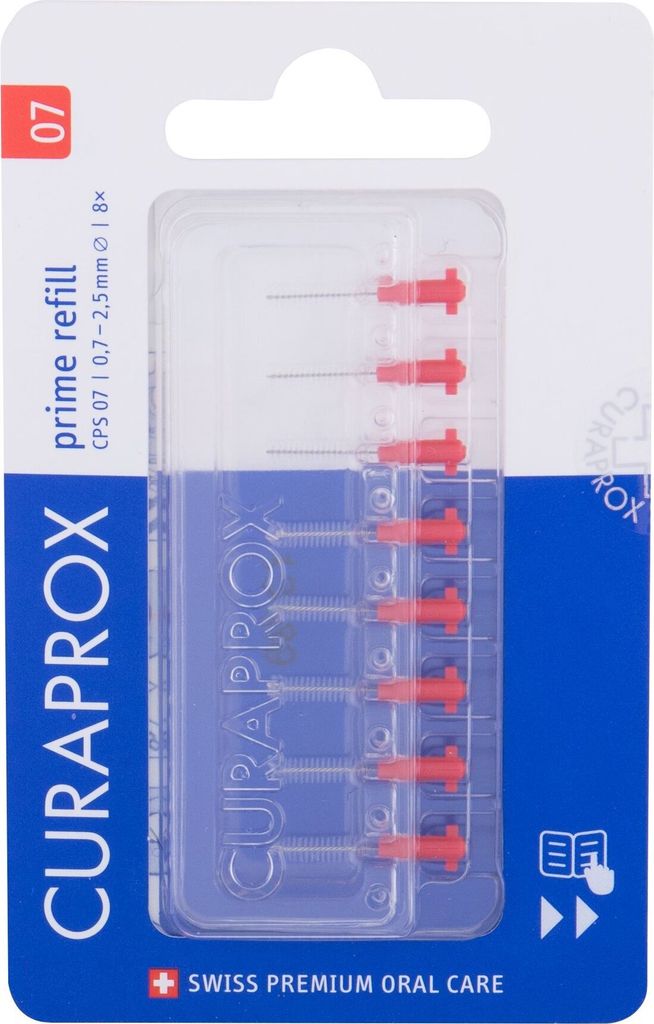 Curaprox CPS 07 Prime refill, szczoteczka, 8 sztuk Obrázek produktu 