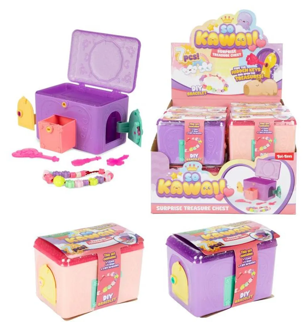 Kit de loisirs créatifs perles et clés pour enfants - Style kawaii