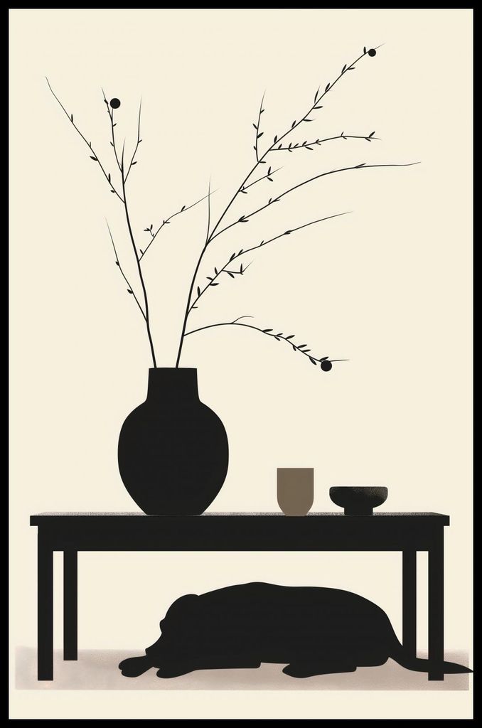 Poster 53x81cm Entspanne Hund