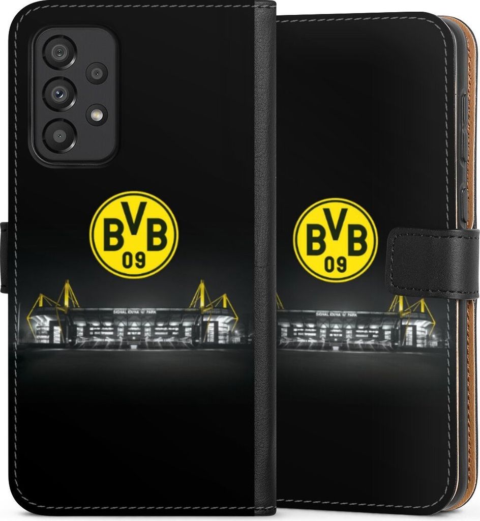 DeinDesign Klapphülle für Samsung Galaxy A33 5G Handytasche Lederhülle Tasche BVB Borussia Dortmund Stadion