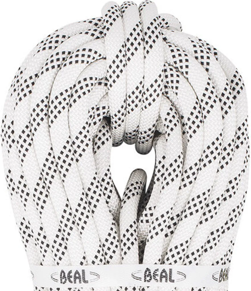 Corde semi-statique Beal Contrat 10,5 mm blanche - Bobine de 200 m