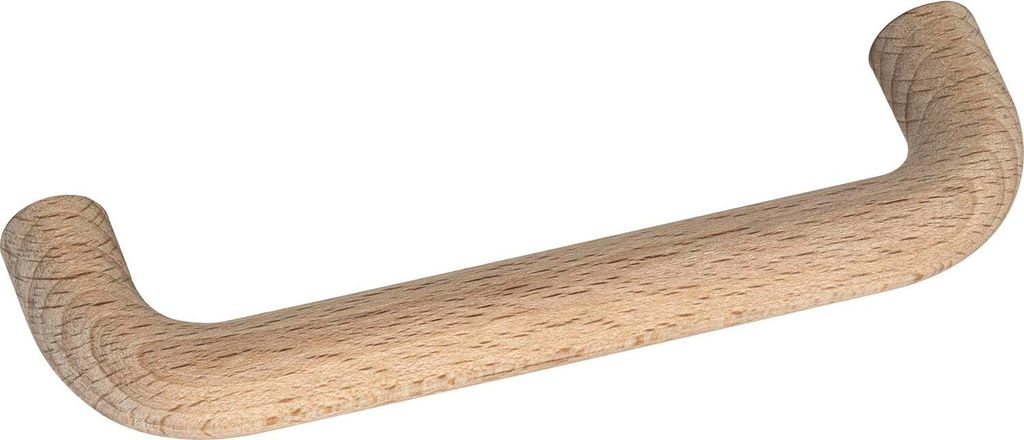 Alles im Griff Holzgriff Piritu LA 96mm - Griff Breite 108mm - Möbelgriff Holz, Buche roh