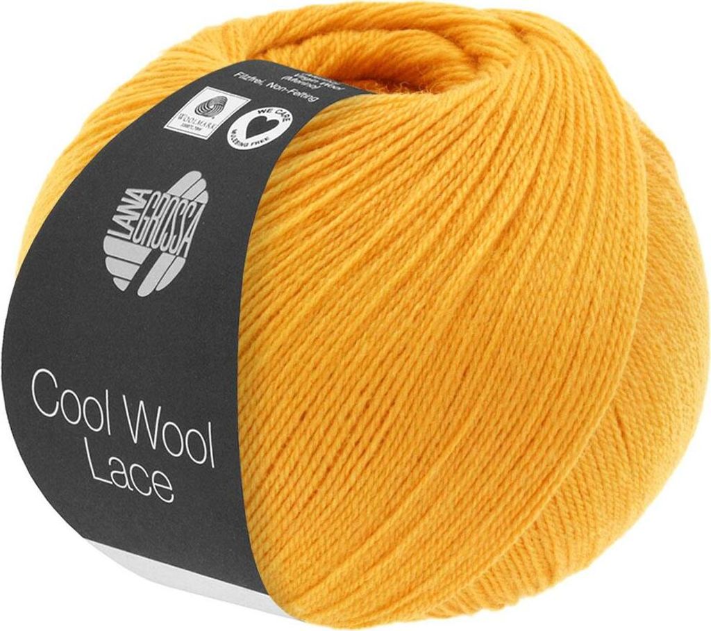Lana Grossa - Cool Wool Lace 0049 gelb Produktbild 