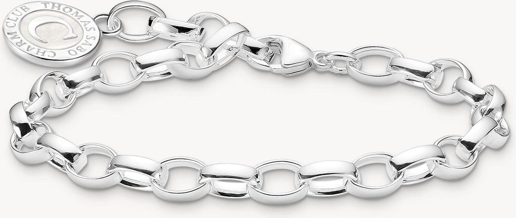 Thomas Sabo Armband Charm Club Wh Kaltemaille, Si, Länge 19 Produktbild 
