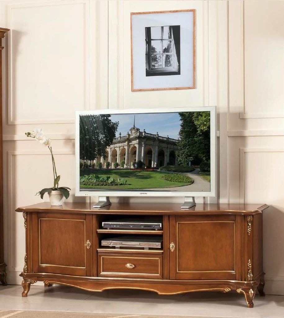 tv Sideboard rtv Wohnzimmer Design Regal Braun Holz Regale Lowboard Italien Neu