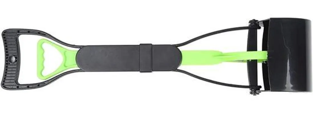 Allecto Premium Pelle à déjections canines pliable vert et noir robuste - 4