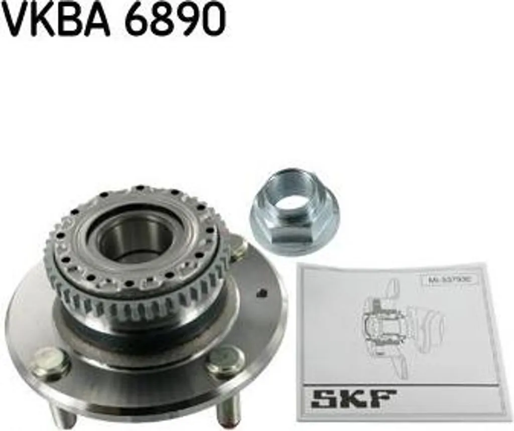 Réparation train arrière Elantra avec roulement de roue SKF VKBA 6890