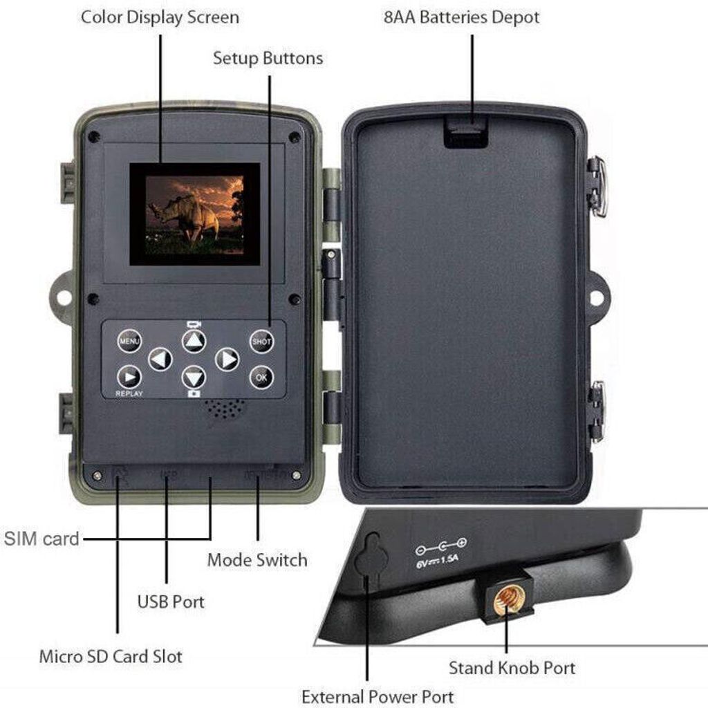 WLAN Game Camera WiFi 830Pro 36MP s Bluetooth Invisible 44 Obrázok produktu 6