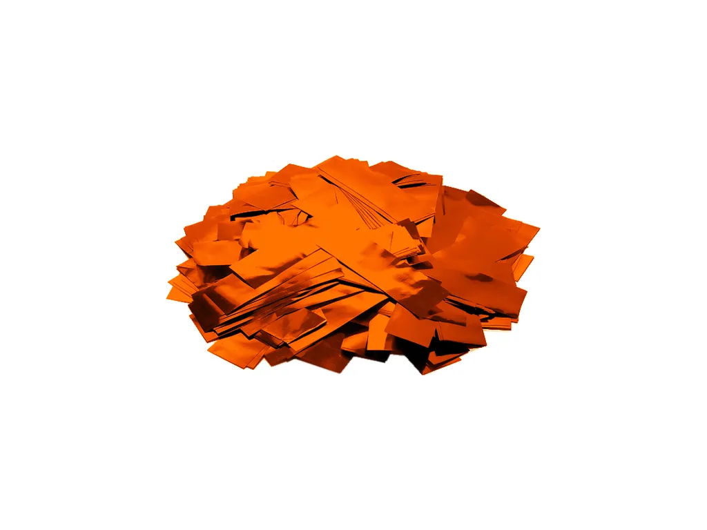 Confettis Métalliques TCM FX Orange 55x18mm en Sachet de 1kg Pro