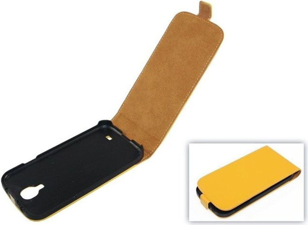 Tasche (Flip Slim) Samsung I9500 Galaxy S4 gelb
