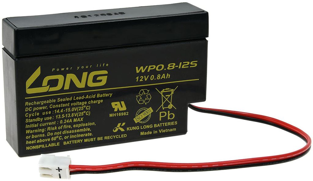 KungLong Batterie au plomb WP0.8-12S Image du produit 