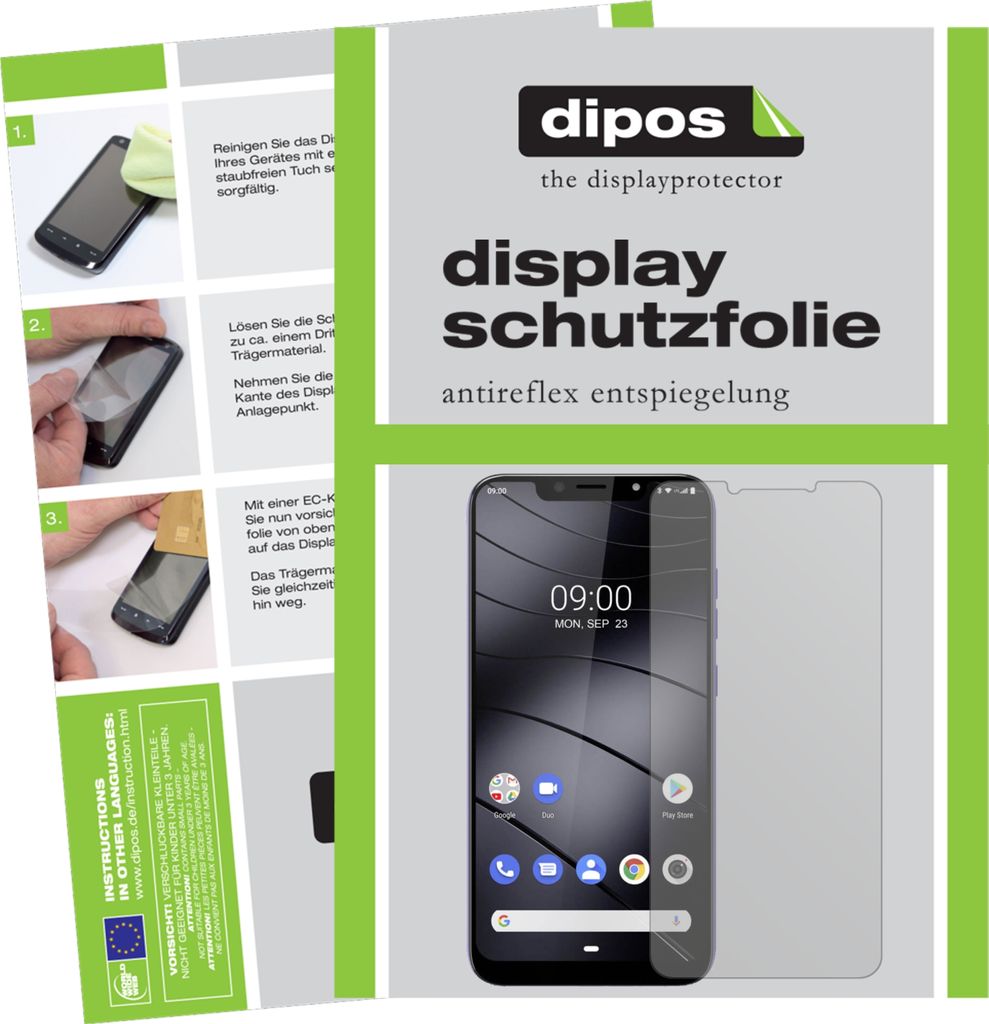 2x Schutzfolie für Gigaset GS195 LS matt Displayschutzfolie Folie Display Schutz dipos
