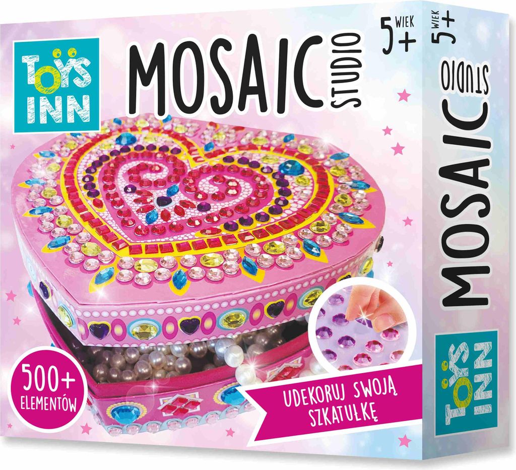 Stnux Szkatułka Mozaika Serce kreatywny zestaw do Produktbild 