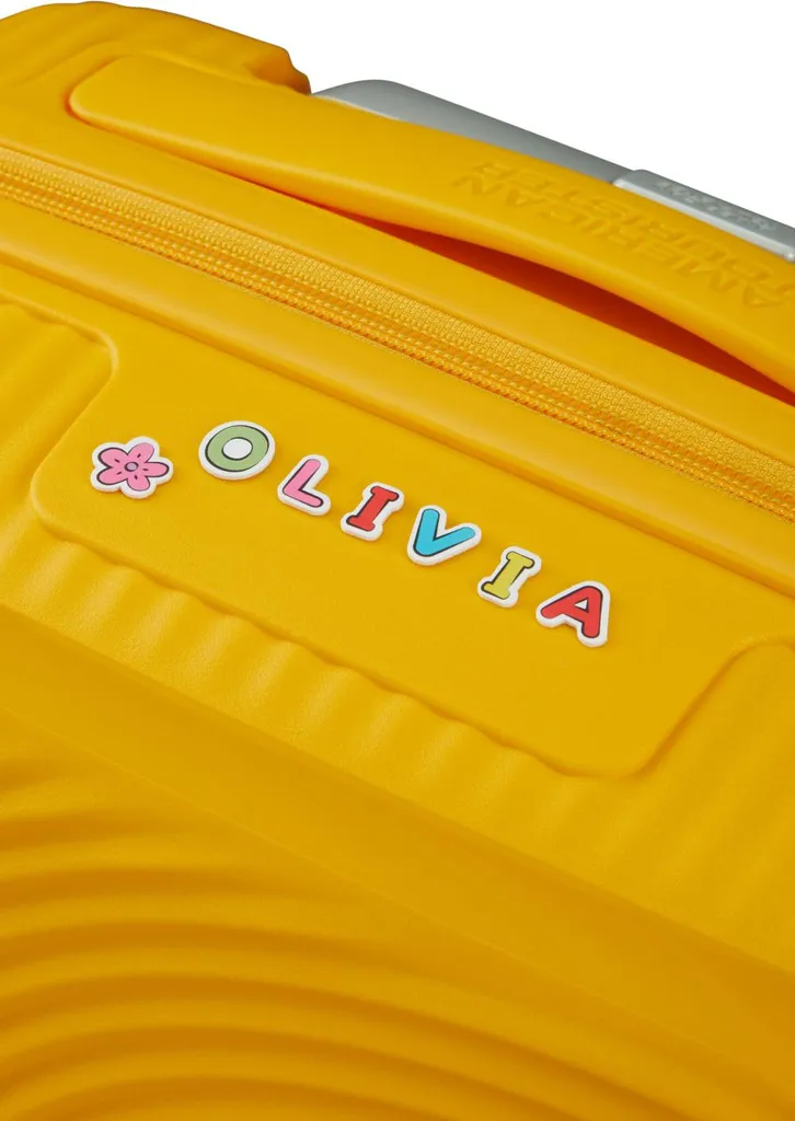 Valise Soundbox Mini Spinner 47 Jaune en Polypropylène Robuste et Légère - 19
