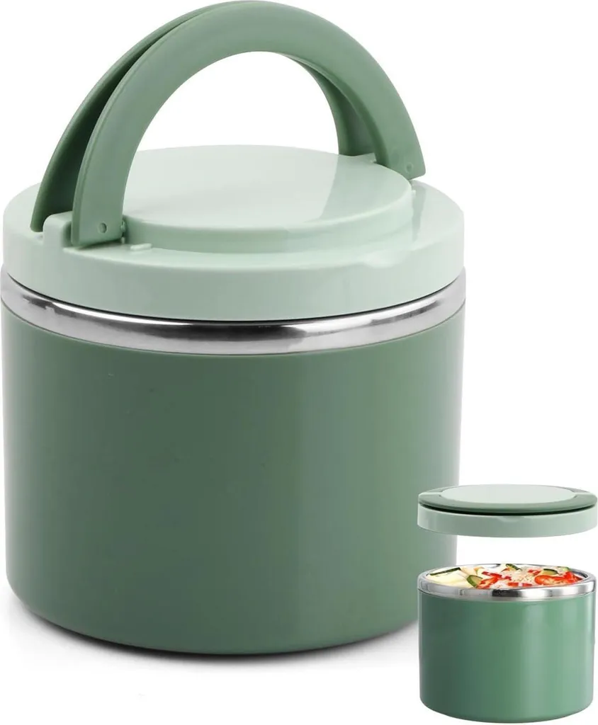 Lunch Box Termica 1000ml: Portapranzo Ufficio Elegante e Ermetico - 1