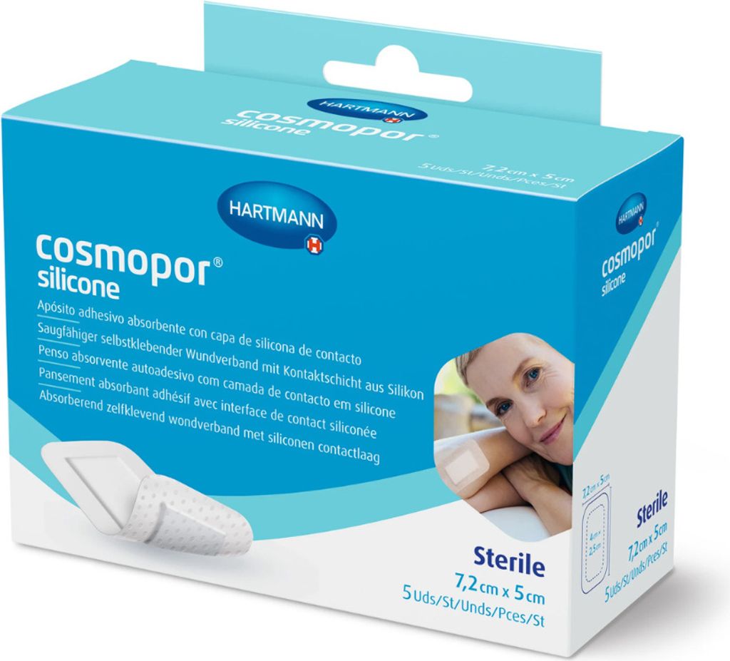 Hartmann Cosmopor Silicone 7,2x5cm 5 Units