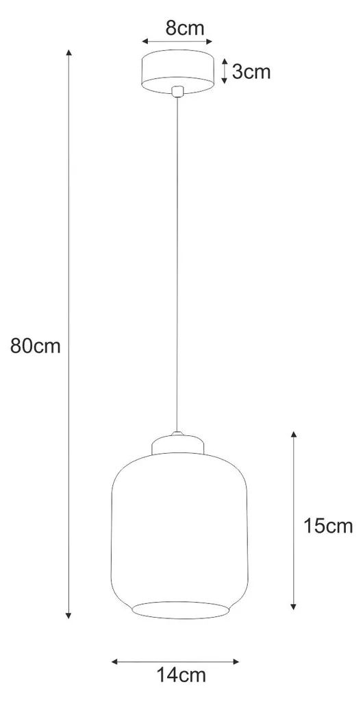 Luminaire Suspension Allongé 80cm - Solution Éclairage Grand Espace - 3