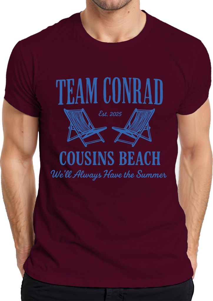 Team Conrad Cousins Beach We'll Always Have Summer I got pretty Herren T-Shirt, Burgundy, XXL