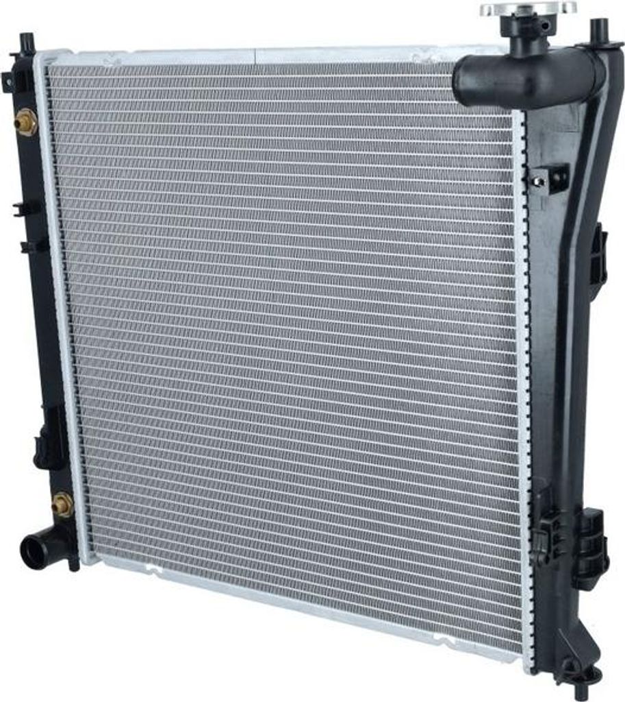 Kühler Motorkühlung Kühlrippen gelötet 485 - 485 mm Alu NRF Produktbild 