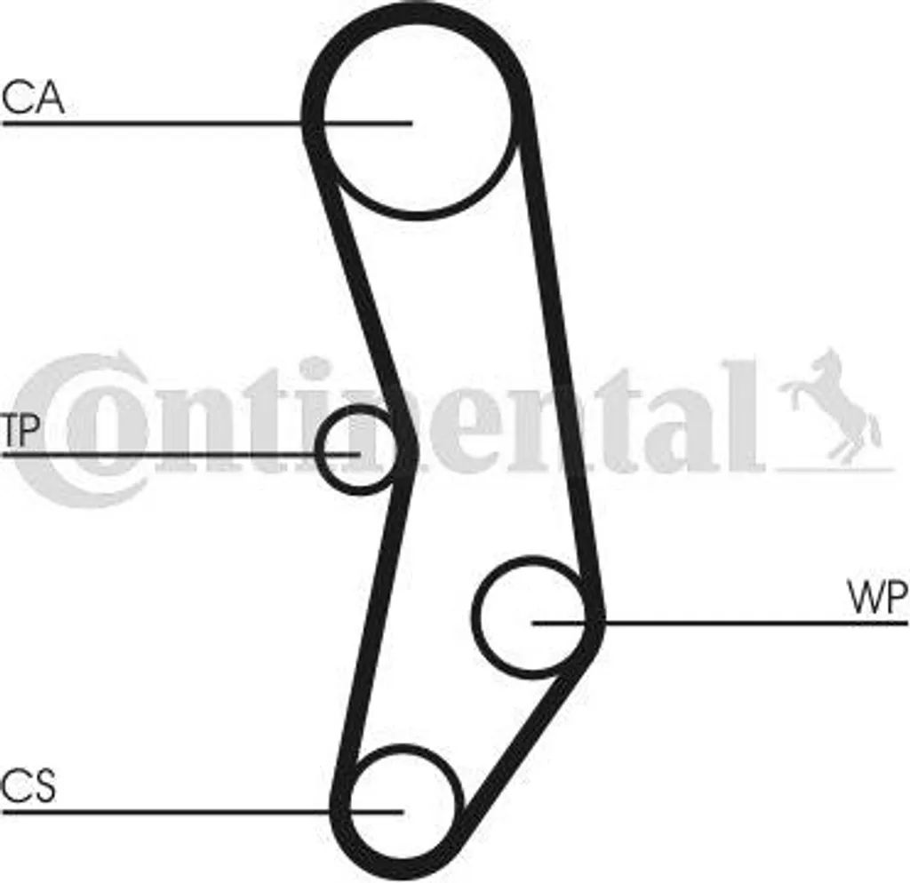 Courroie de distribution pour Audi A6 4A Continental CT515 fiable